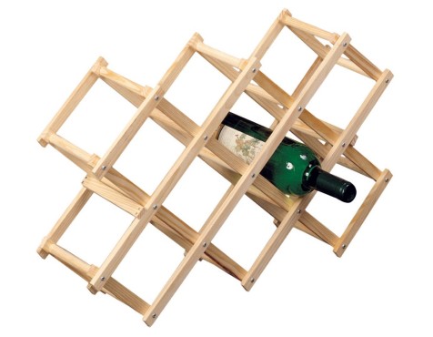Botellero Plegable De Madera