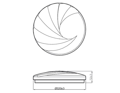 Plafón Led cl202 Blanco Luz Neutra