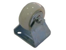 Roda Poliamida Blanca Placa Fixa