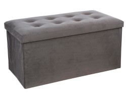 Puf Doble Plegable Vellut Gris