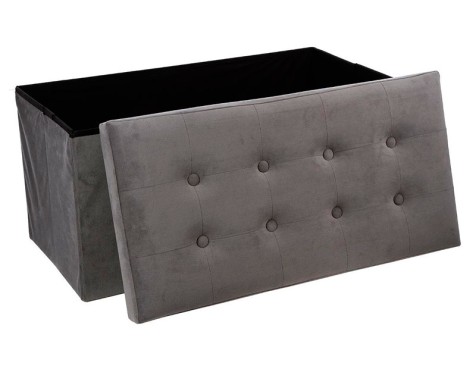 Puf Doble Plegable Vellut Gris