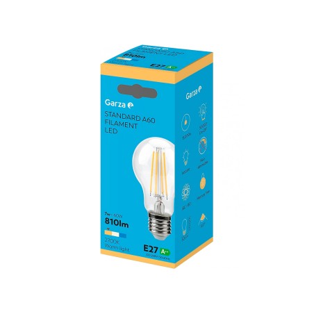 Bombilla Led Filamentos Esférica Garza Luz Cálida