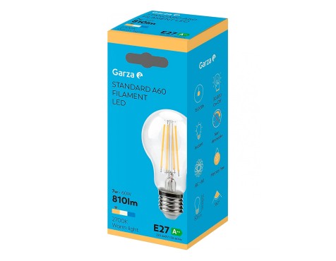 Bombilla Led Filamentos Esférica Garza Luz Cálida