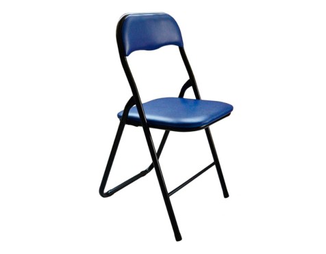 Silla Plegable Acolchada Basic Azul
