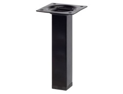 Pata Mueble Acero Cuadrada Negra 25X25X150Mm
