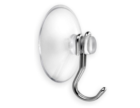 Penjador Ventosa Transparent Inoxidable (4un)
