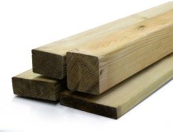 Listón Madera Exterior Verde Clase 4
