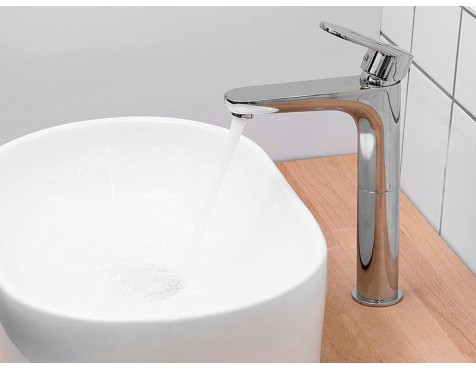 Aixeta Lavabo Monocomandament Dénia Canella Alta