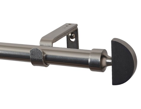 Kit Barra Extensible Cortina Semicercle Plata