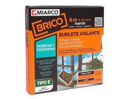 Burlete Caucho Tipo E Marrón