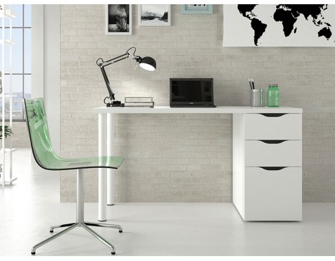 Mesa Estudio Reversible Blanco Artik