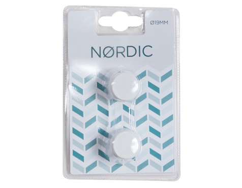 Terminal Tapón Cortina Blanco Nordic (2un)