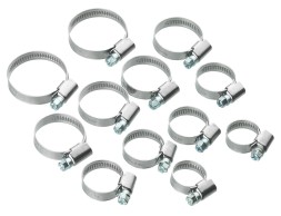 Juego Abrazaderas Acero Inoxidable (12un)