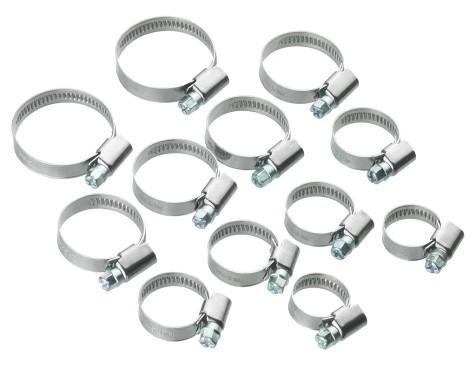 Juego Abrazaderas Acero Inoxidable (12un)