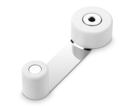 Topall Retenidor Giratori Metàl·Lic Blanc