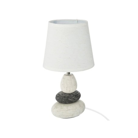 Lámpara De Mesa Cerámica Clary Blanca
