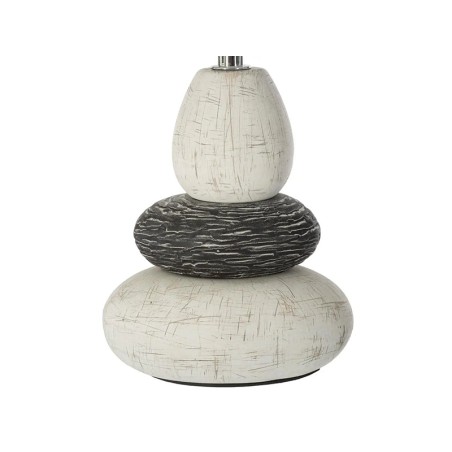 Lámpara De Mesa Cerámica Clary Blanca