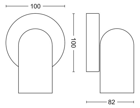 Focus Led Philips Pongee Blanc