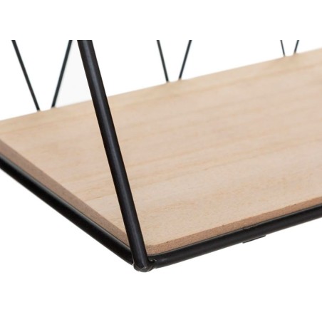 Prestatge De Paret Archi Metall Negre I Mdf