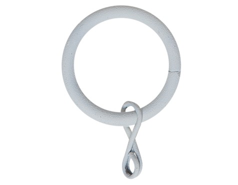 Anelles Cortina Metàl·Liques Blanques Nordic (8un)