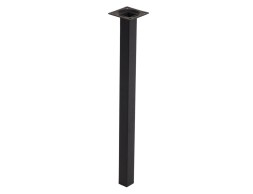Pata Mueble Acero Cuadrada Negra 25X25X400Mm