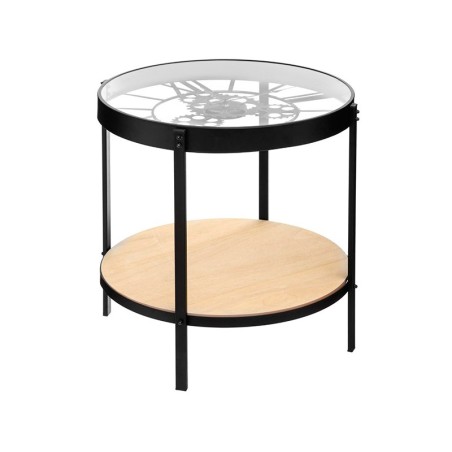 Mesa Auxiliar Salón Con Reloj Integrado
