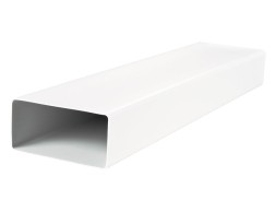 Tubo Rectangular Pvc Blanco