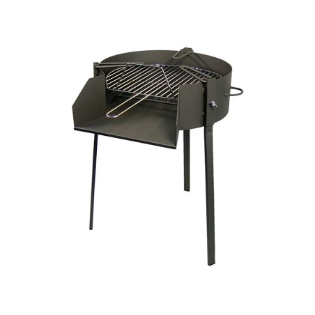 Barbacoa Redonda Con Soporte Paellero