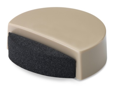 Tope Puerta Adhesivo Silencioso Beige