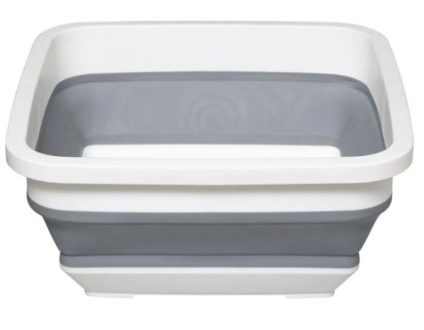 Cistella Plegable Blanca I Gris