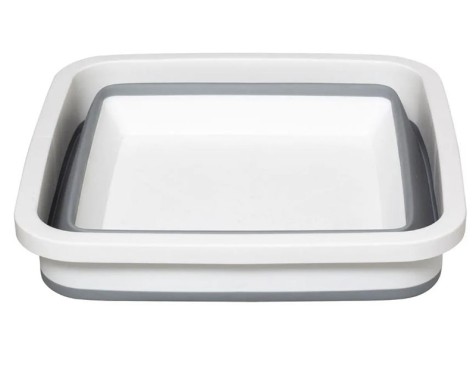 Cistella Plegable Blanca I Gris