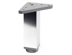 Pota Moble Alumini Reg. Quadrada Crom 40X40X150Mm