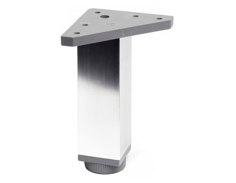 Pota Moble Alumini Reg. Quadrada Crom 40X40X150Mm
