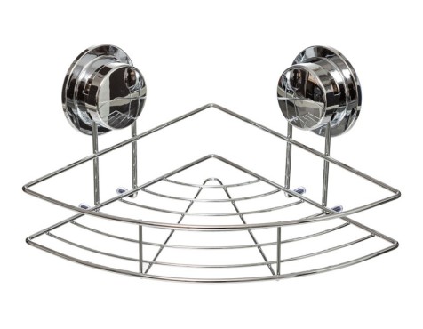 Cesta Ducha Rinconera Metal Con Ventosa