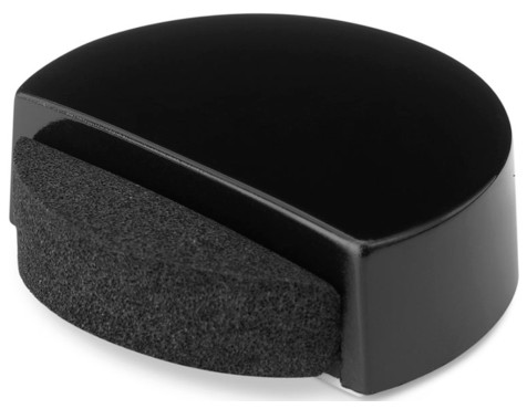 Topall Porta Adhesiu Silenciós Negre