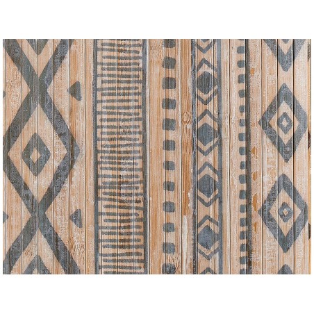 Catifa Bambú Natural Etnic Blanc I Gris