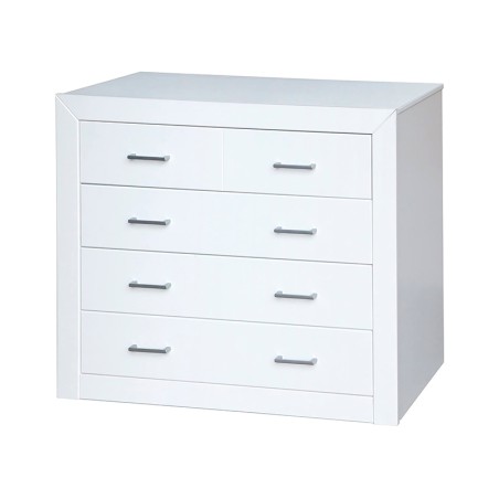 Cómoda 4 Cajones Blanco Lacado