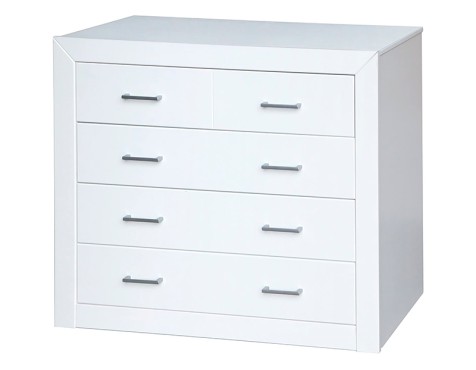 Cómoda 4 Cajones Blanco Lacado