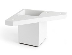 Pota Moble Abs Quadrada Blanca 40X40X60Mm