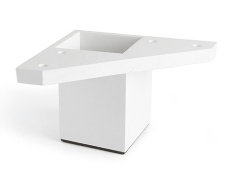 Pota Moble Abs Quadrada Blanca 40X40X60Mm