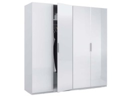 Armario 4 Puertas Max Blanco Brillante