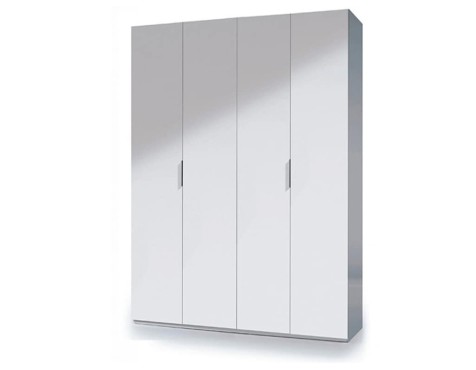Armario 4 Puertas Max Blanco Brillante