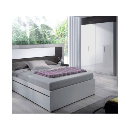 Armario 4 Puertas Max Blanco Brillante