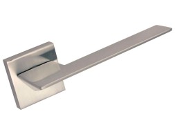 Juego Manillas Puerta Roseta Perfil Níquel