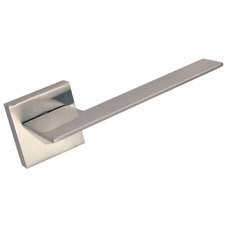 Juego Manillas Puerta Roseta Perfil Níquel