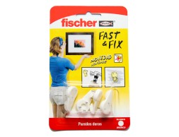 Fixa Quadres Fischer Fast&Fix 3 Puntes Blanc (4un)