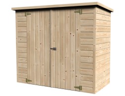 Armario De Madera Jardín Box Bike Natural