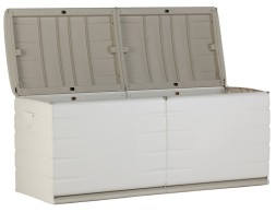 Baúl Exterior Resina Beige Chocolate
