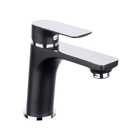 Aixeta Lavabo Monocomandament Noir Negre Cromat