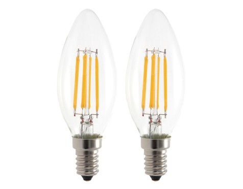 Bombilla Led Garza Vela 1+1 Luz Cálida